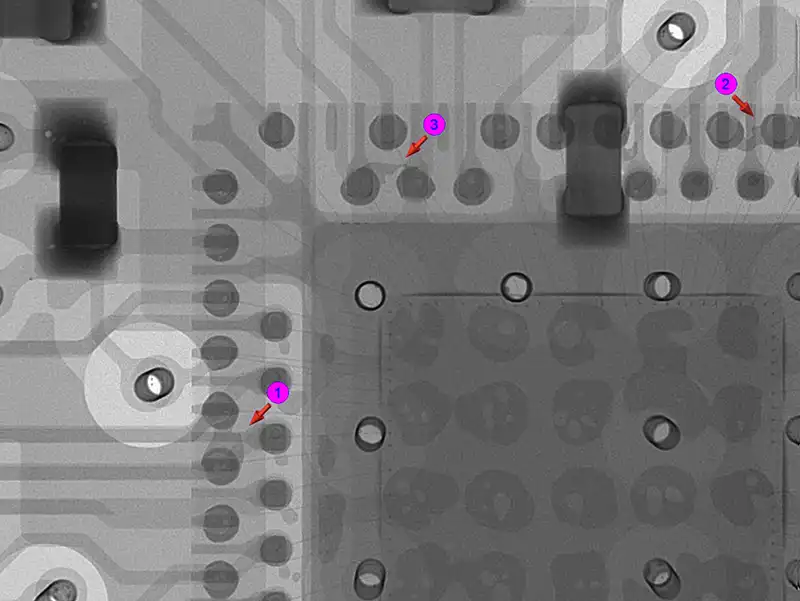 Solder bridge Solder bridge