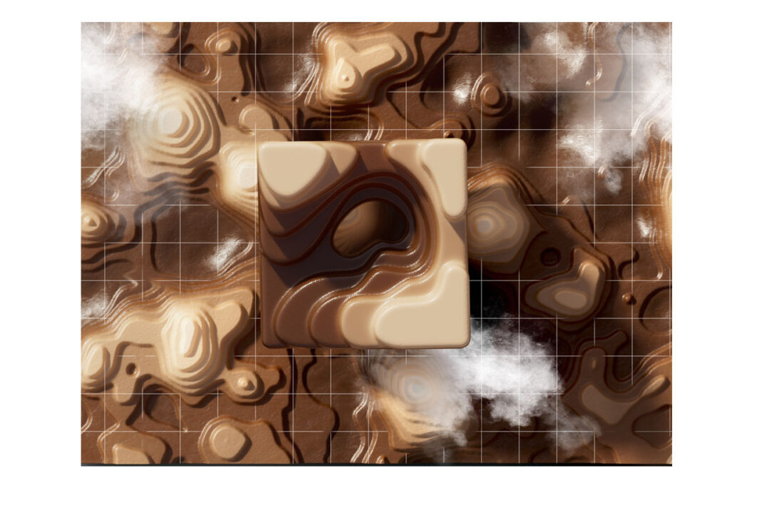 This is how a future milk chocolate looks like according to AI: five different tastes and a futuristic design