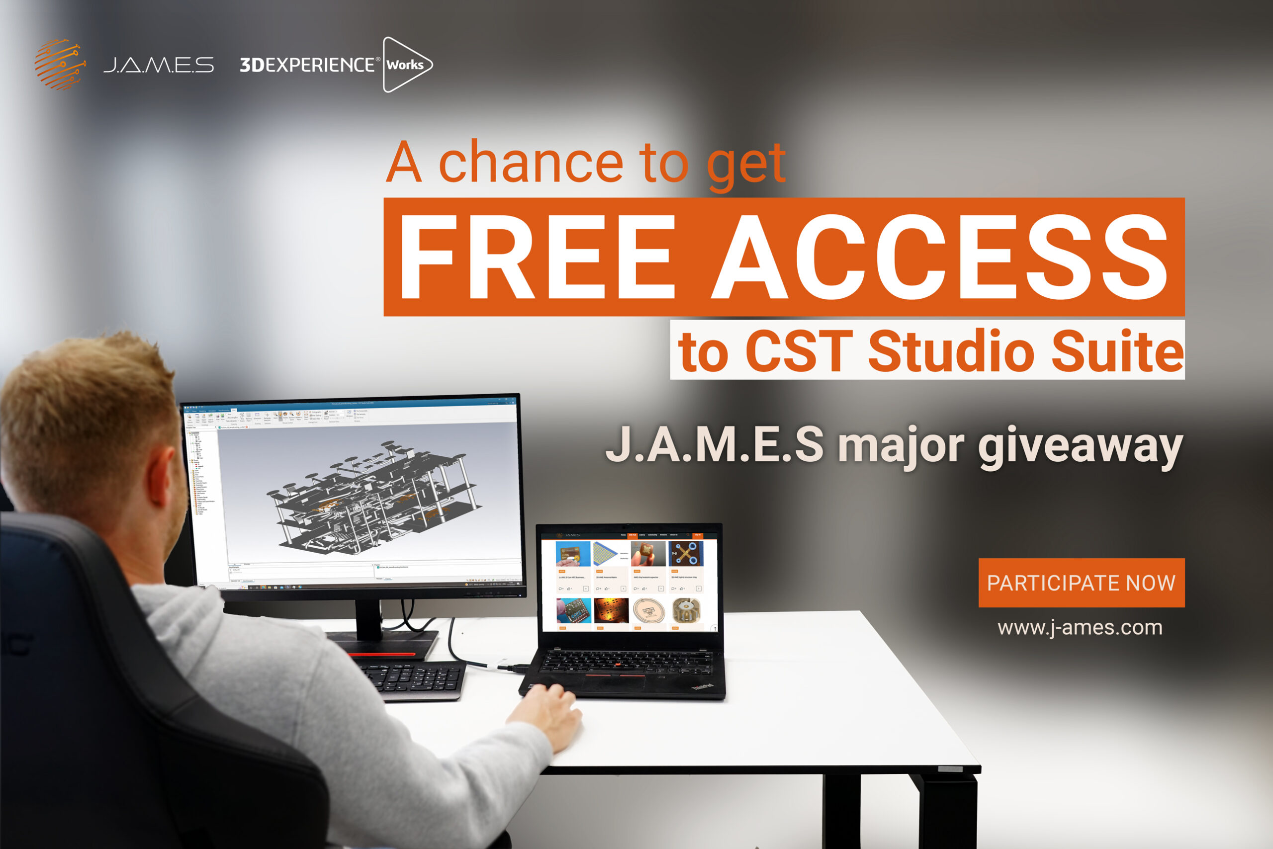 J.A.M.E.S announces major giveaway of 10 CST Studio Suite licenses