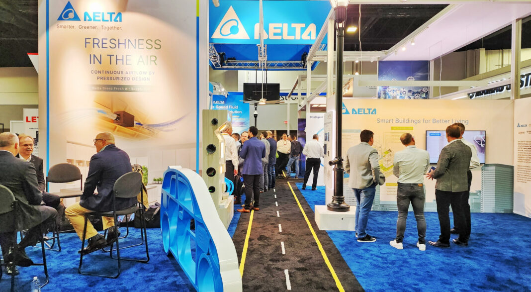 Delta Showcases Fully Integrated IoT-based Smart Green Solutions for “Smarter Buildings, Smarter Cities” at AHR Expo 2023