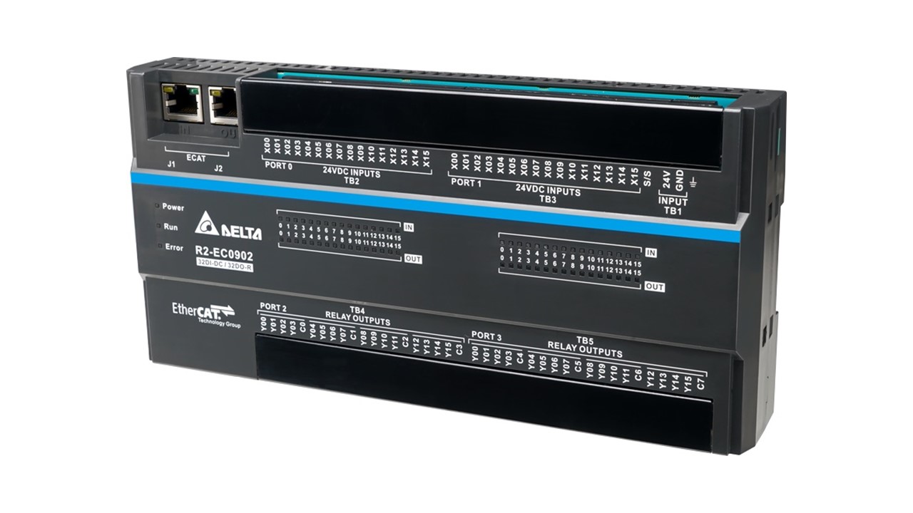 Delta Delivers Digital I/O Remote Module with Integrated Output Relays for EtherCAT Networks
