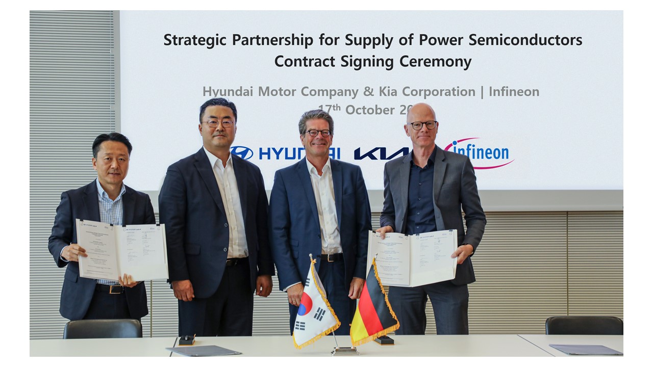 Hyundai Motor Company, Kia Corporation and Infineon Sign Multi-year ...