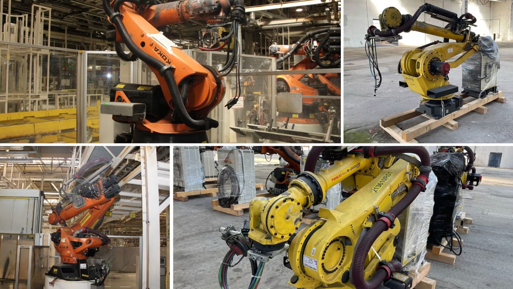 Used machines: Auction of high-quality industrial robots