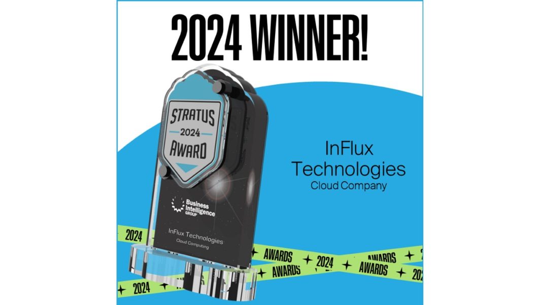 InFlux Technologies Honored with Global Cloud Computing Stratus Award