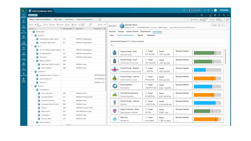 Siemens Drives Sustainable Product Development with AI-powered Lifecycle Assessment Software