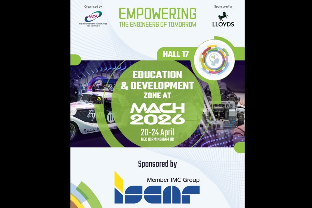 Iscar Tools Confirmed as Headline Sponsor of Education & Development Zone at MACH 2026