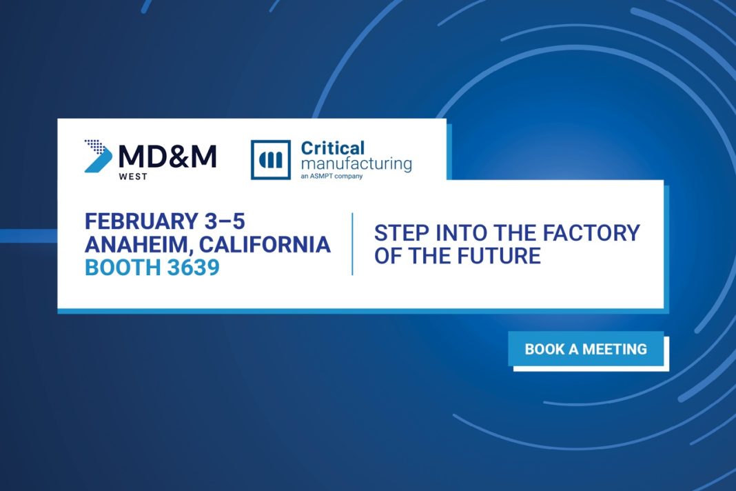 Critical Manufacturing to showcase AI-ready Manufacturing Operations Platform at MD&M West 2026