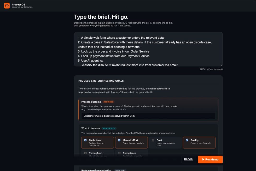 Camunda announces ProcessOS, an agentic operating system for AI-first enterprise transformation