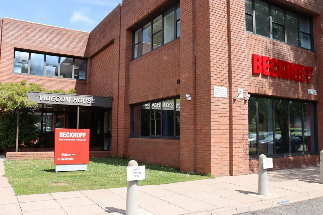 Beckhoff UK's new head office in Henley-on-Thames featuring modern offices, meeting rooms and customer experience demo area