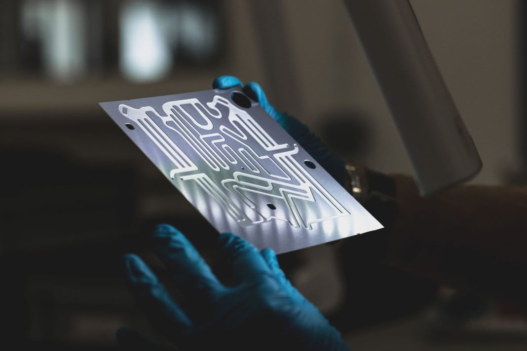Precision Micro sees semiconductor revenue surge as AI drives manufacturing demand Chemically etched precision cooling plate manufactured by Precision Micro for semiconductor and AI thermal management applications