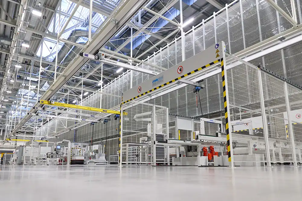 SEW-EURODRIVE relied on Leuze sensor expertise and SIVAplan’s intralogistics expertise for its fully automated production buffer warehouse in Graben-Neudorf, Germany.