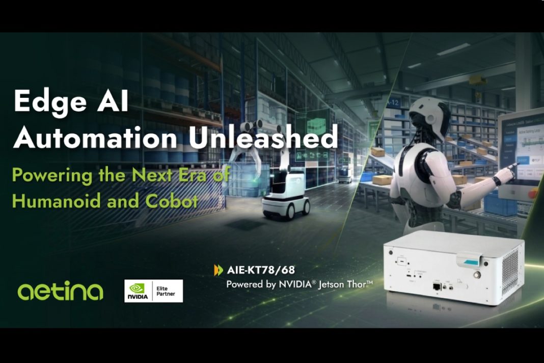 Aetina.jpg Aetina AIE-KT78/68 edge AI system for robotics featuring NVIDIA Jetson Thor with EtherCAT control and sensor connectivity