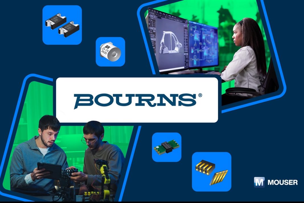 Bourns high-power inductors, modular contacts and current-sense resistors available from Mouser Electronics distributor