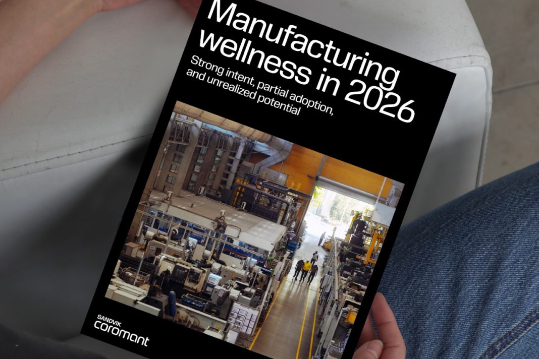 Sandvik Coromant manufacturing wellness report showing global manufacturer benchmarking data and productivity habits