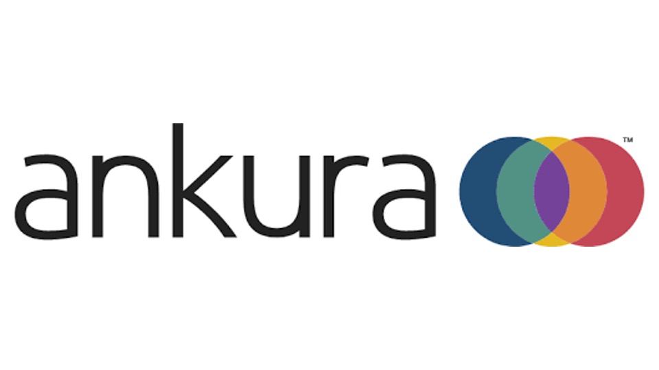 Ankura AI by Design practice launch team discussing enterprise AI strategy and workforce transformation in a modern office setting