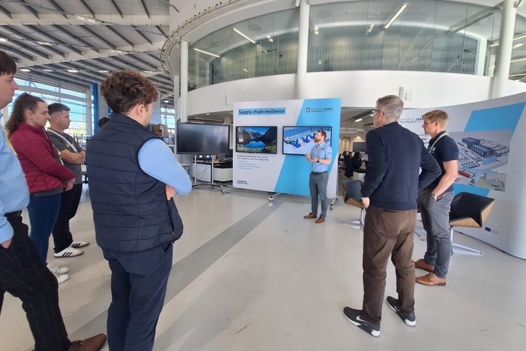Manufacturing leaders attending an invite-only digital manufacturing workshop at the AMRC's Factory 2050 facility in Sheffield