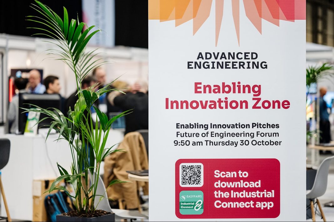 Twelve start-ups and SMEs showcasing technologies at the Enabling Innovation Zone at Advanced Engineering 2026, NEC Birmingham