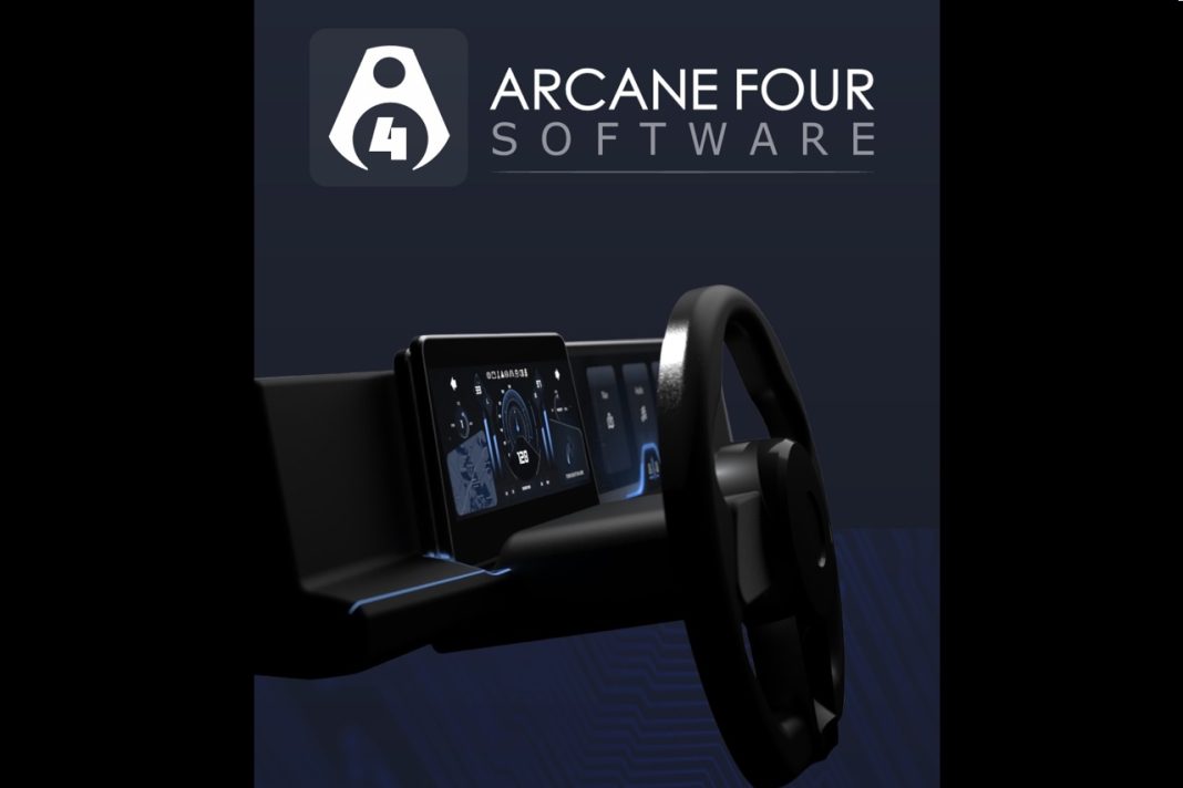 Arcane.jpg Arcane Four Software booth at electronica 2026 in Munich, displaying embedded systems and HMI development solutions