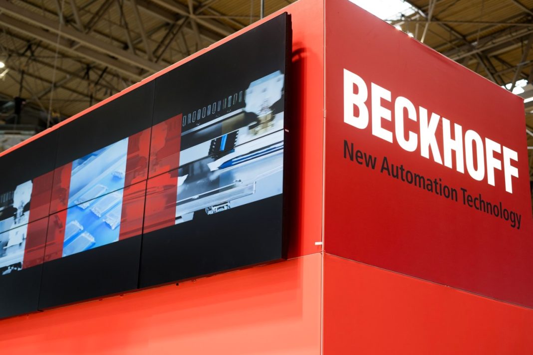 Beckhoff Automation stand at Smart Buildings Show 2026 at ExCeL London showcasing integrated building automation technology