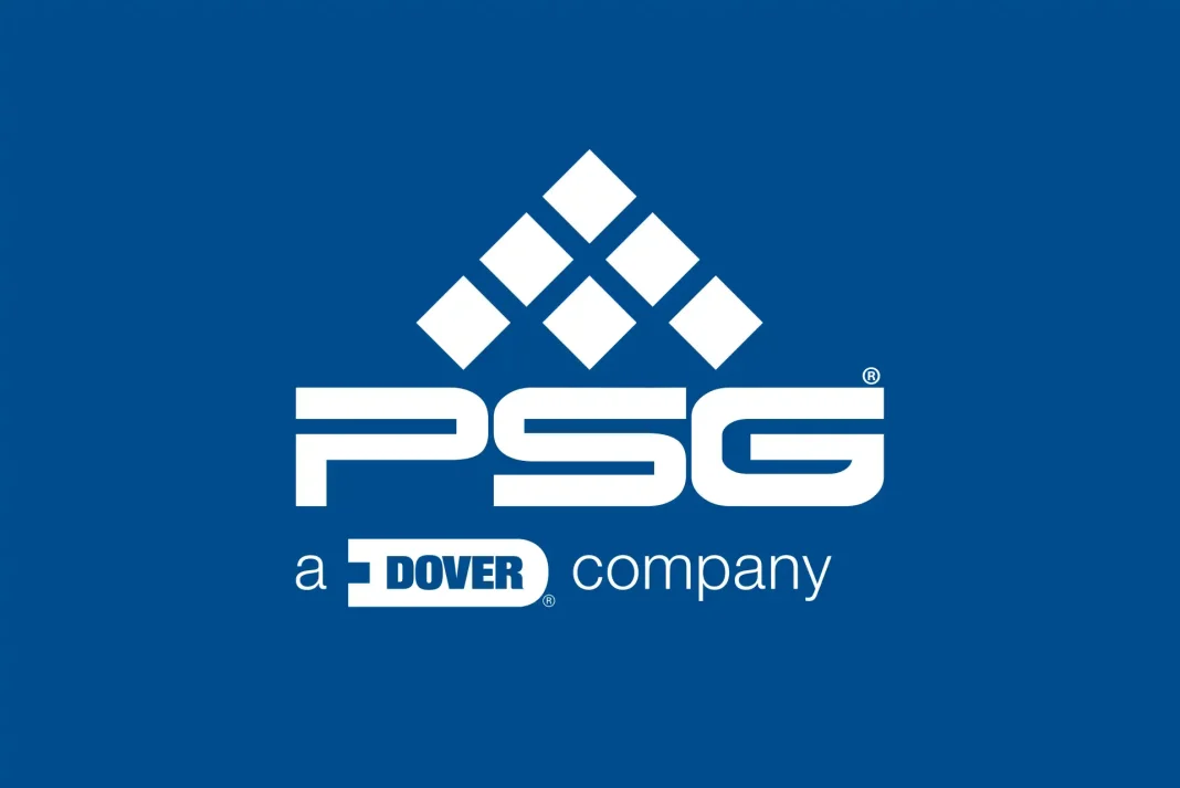 PSG fluid-handling products for semiconductor manufacturing displayed at SEMICON West trade show booth at Moscone Center