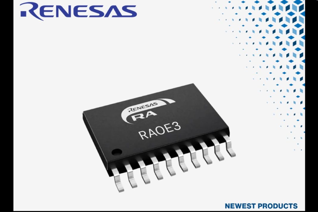 Renesas RA0E3 microcontroller and FPB-RA0E3 prototyping board for industrial and consumer applications