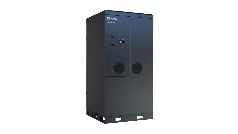 Vertiv CoolChip CDU 2300 coolant distribution unit for AI factory liquid cooling infrastructure