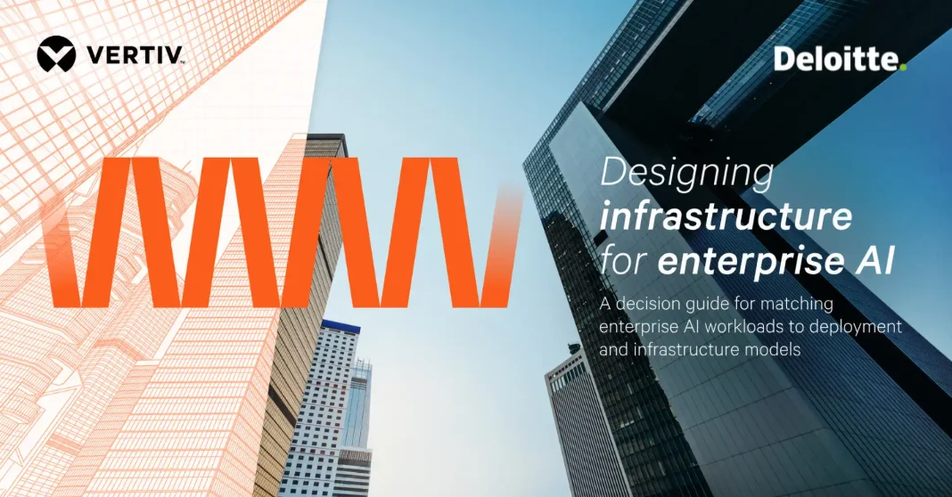 Vertiv data centre infrastructure supporting enterprise AI workloads with cooling and power systems
